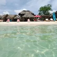 cabaña frente al mar playa blanca